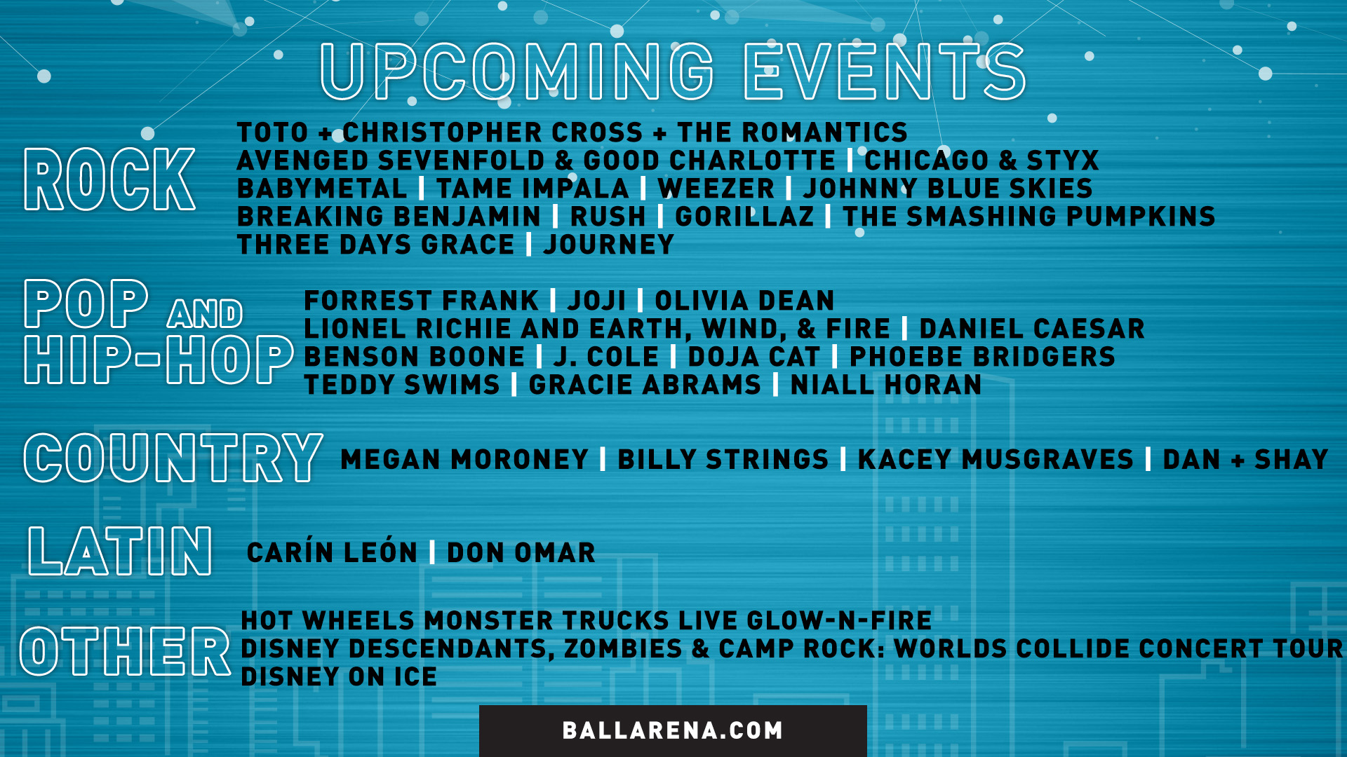 Ball Arena Events