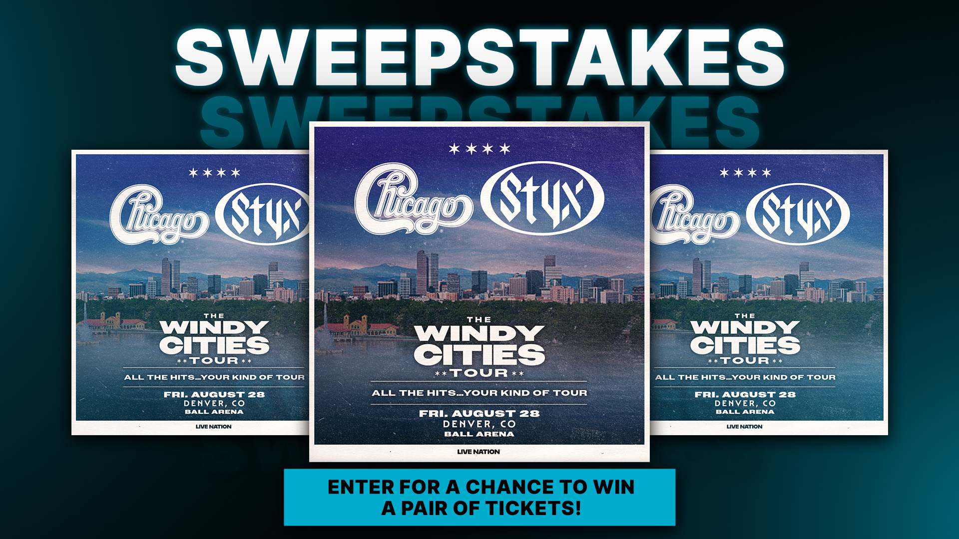 Chicago & Styx: The Windy Cities Tour