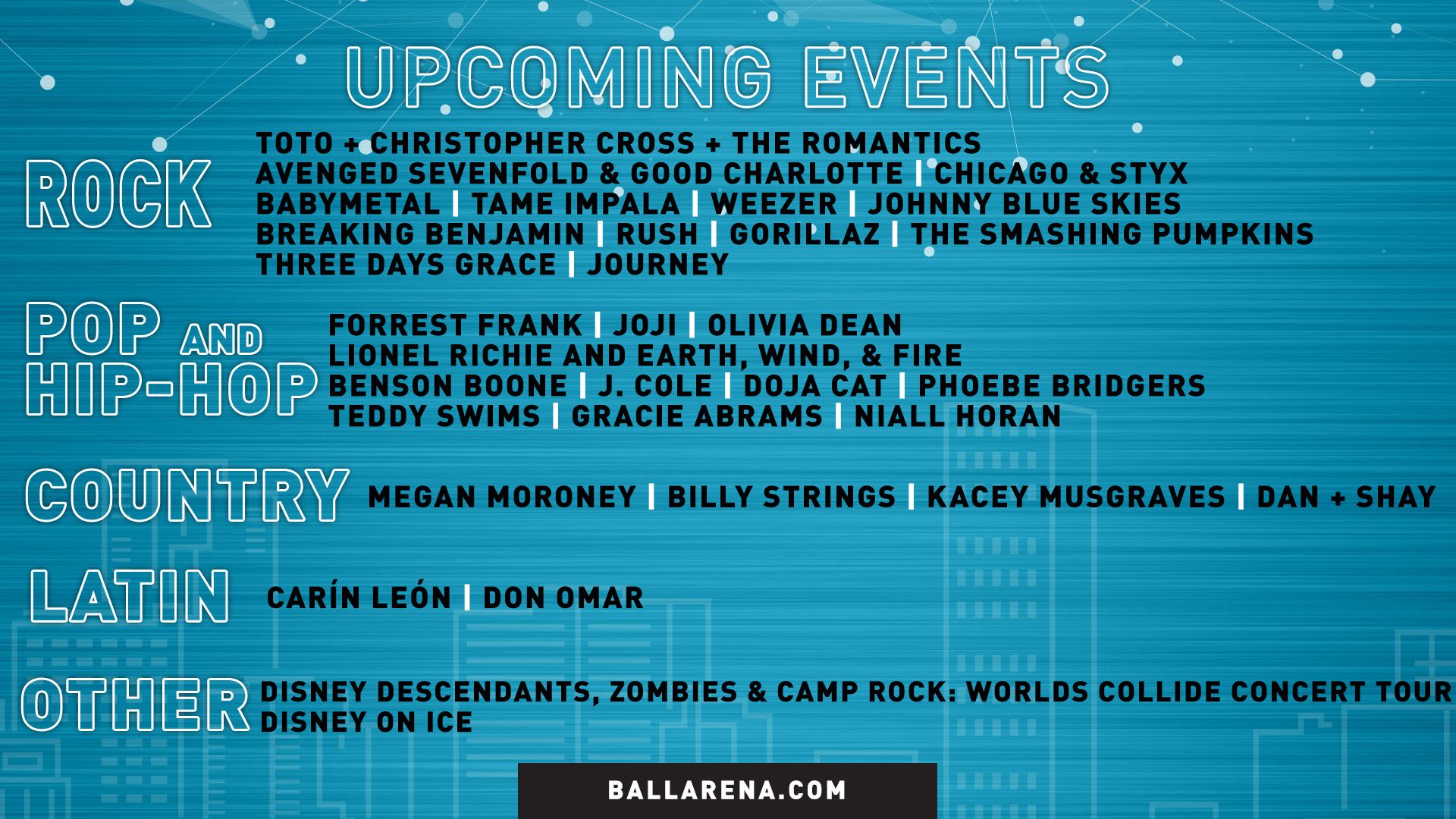 Ball Arena Events