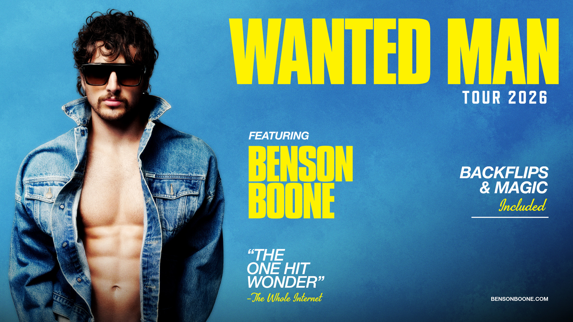 Benson Boone: Wanted Man Tour 2026