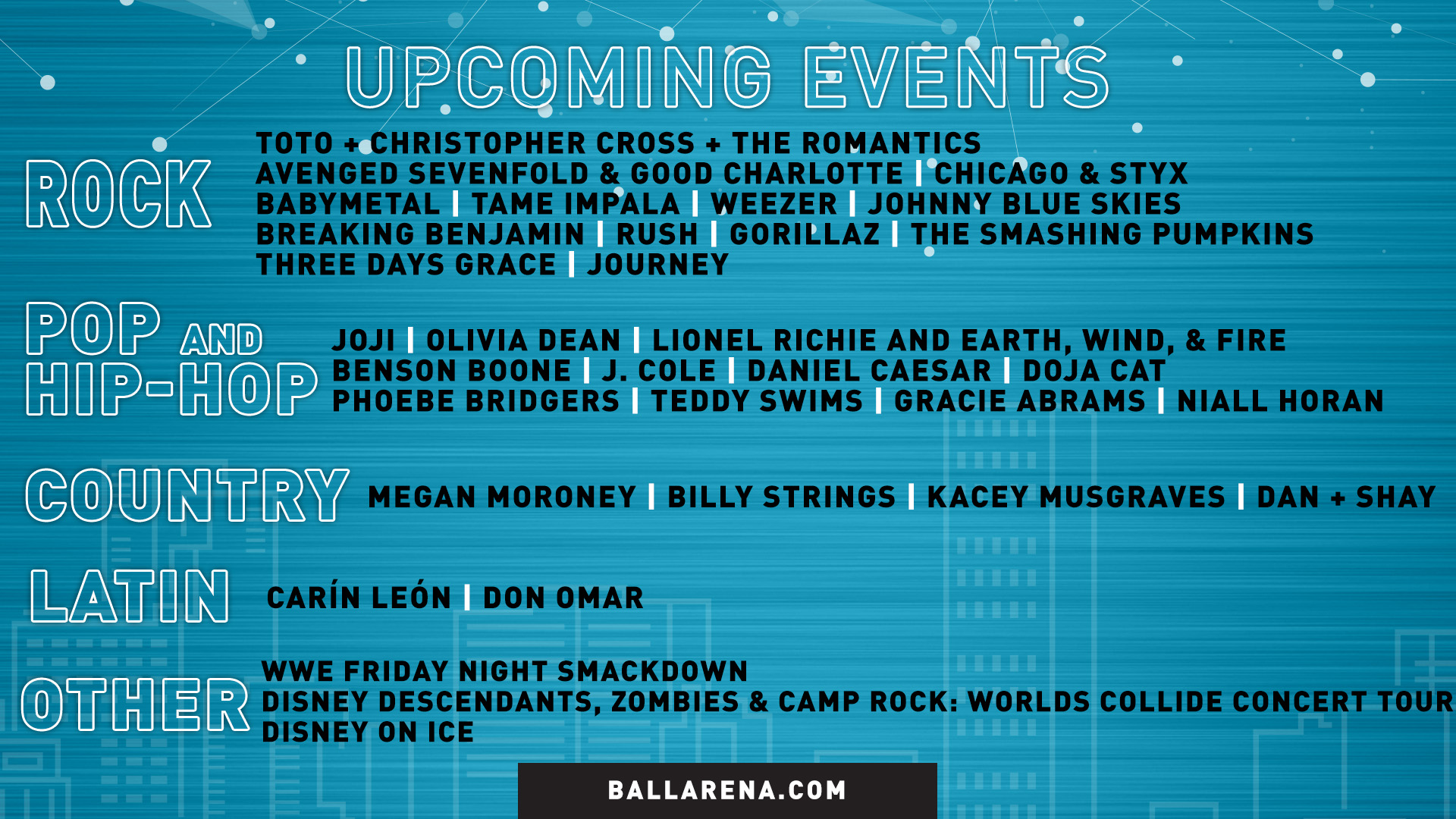 Ball Arena Events