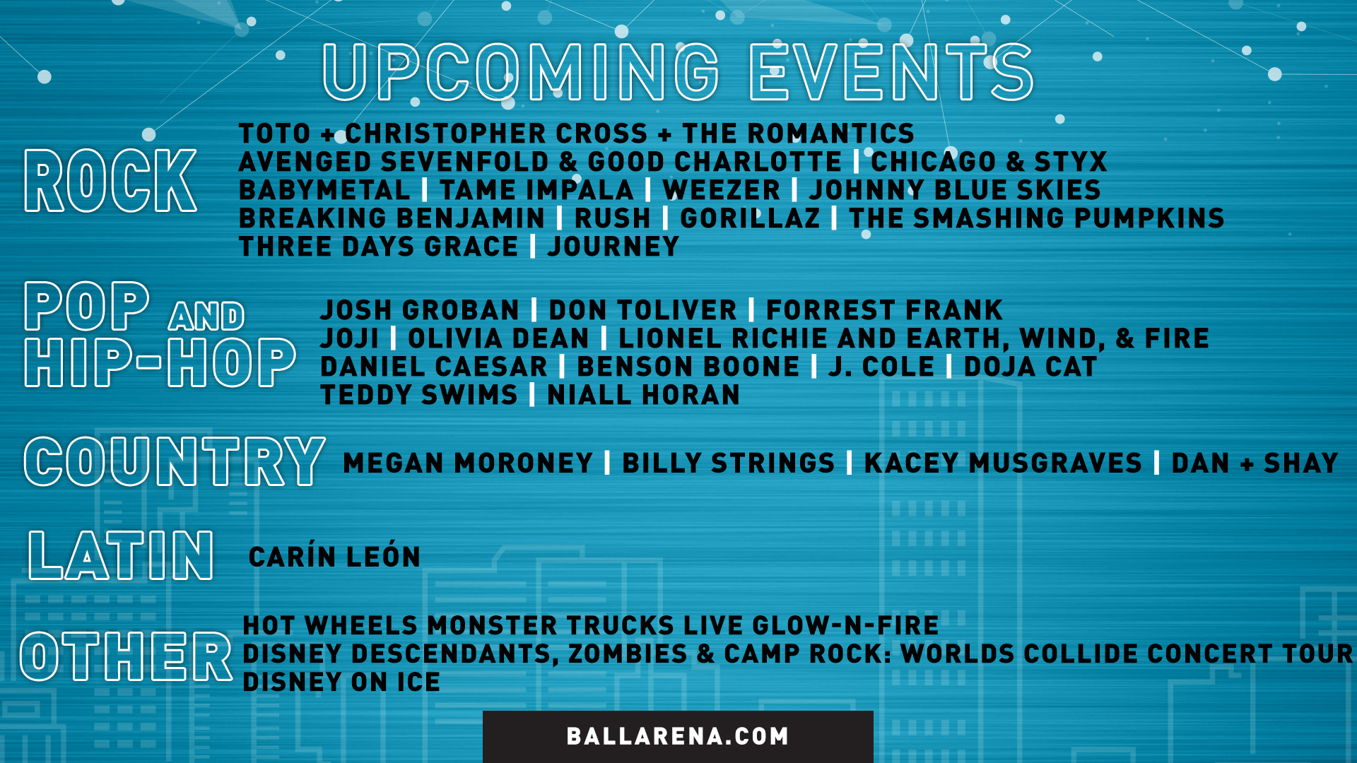 Ball Arena Events