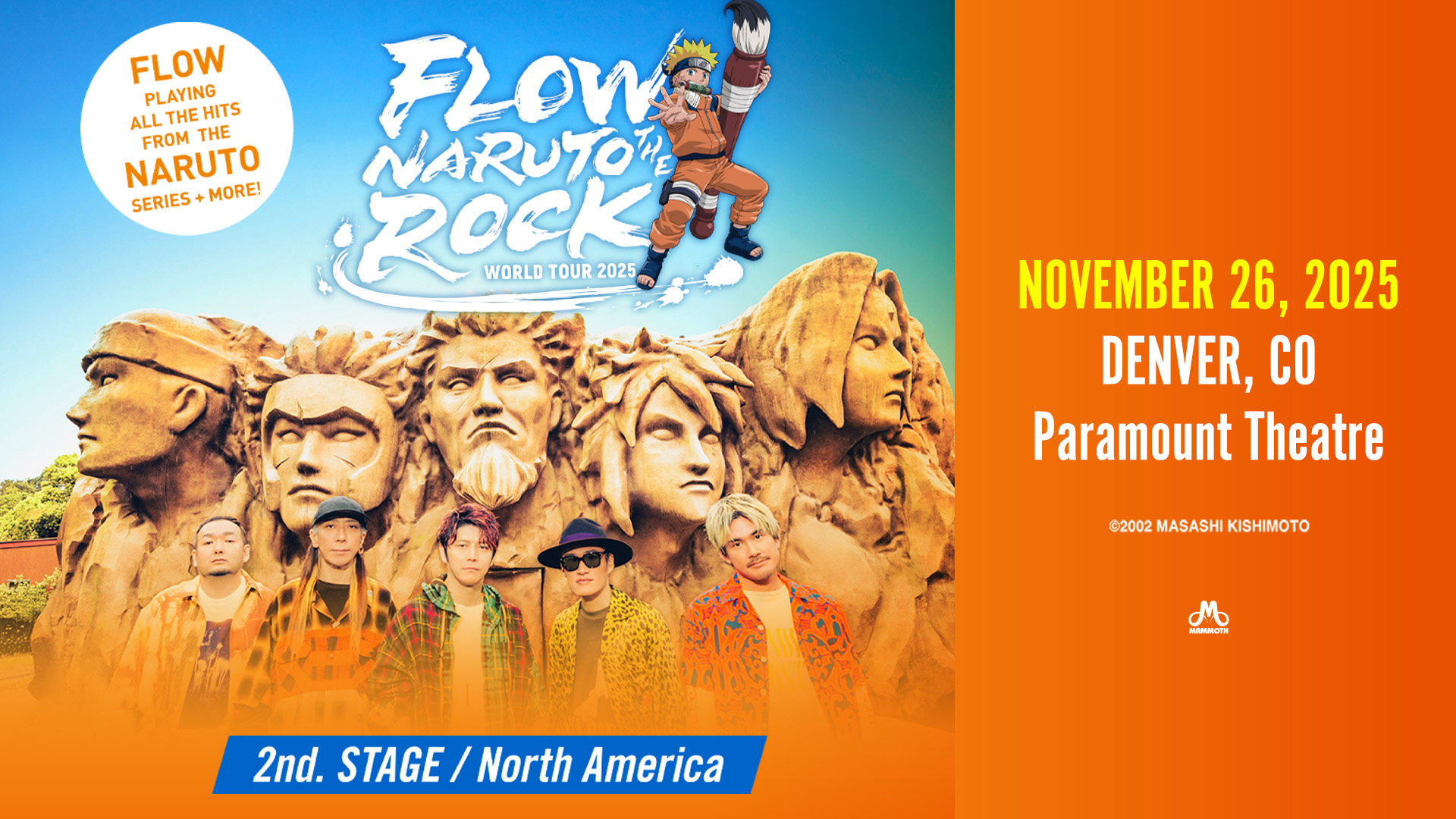 FLOW WORLD TOUR 2025 - NARUTO THE ROCK