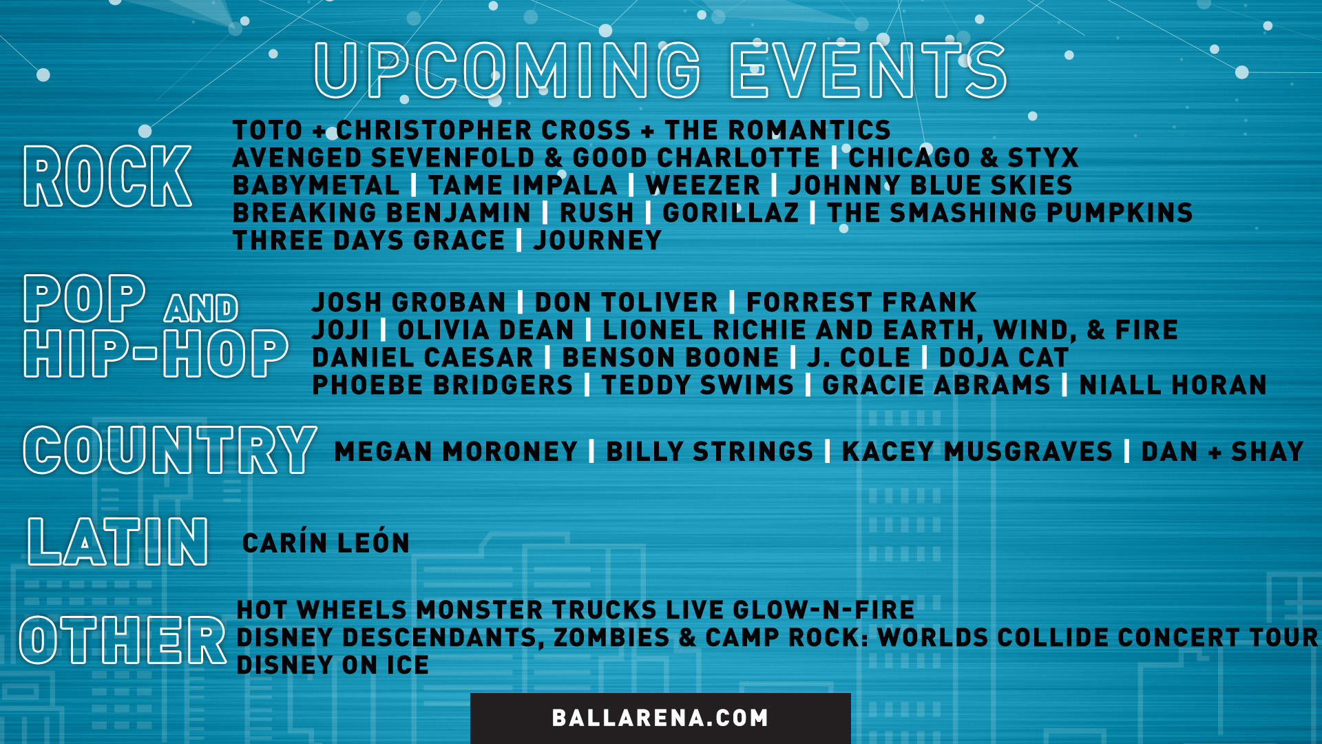 Ball Arena Events