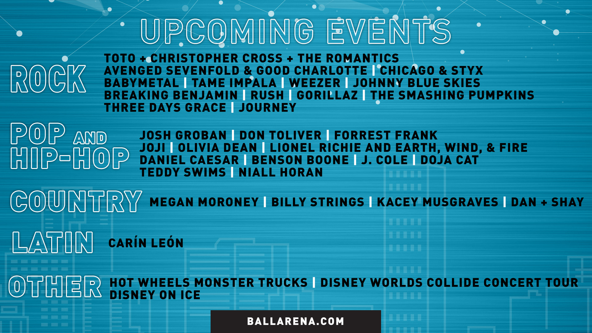 Ball Arena Events