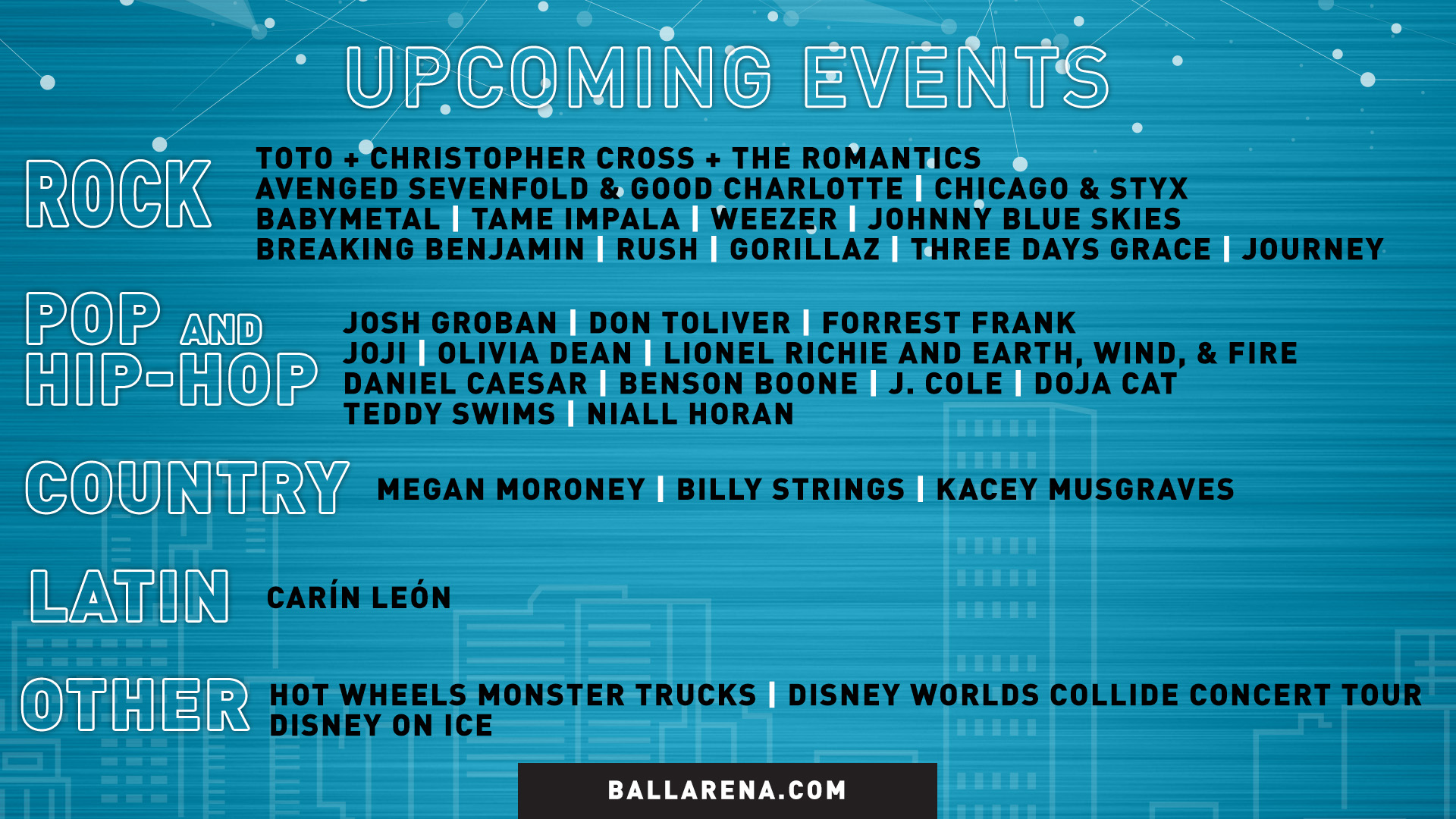 Ball Arena Events