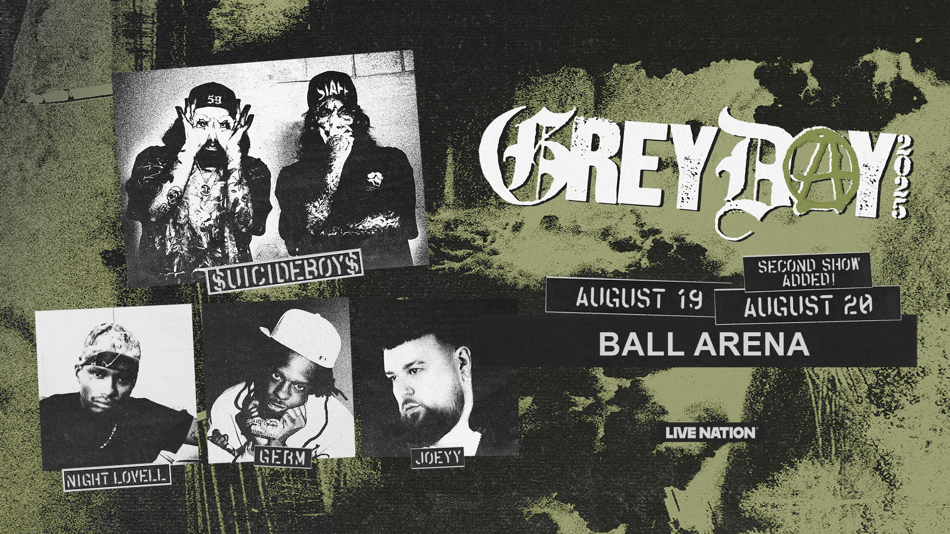$uicideboy$ present Grey Day Tour 2025 w. Night Lovell & more