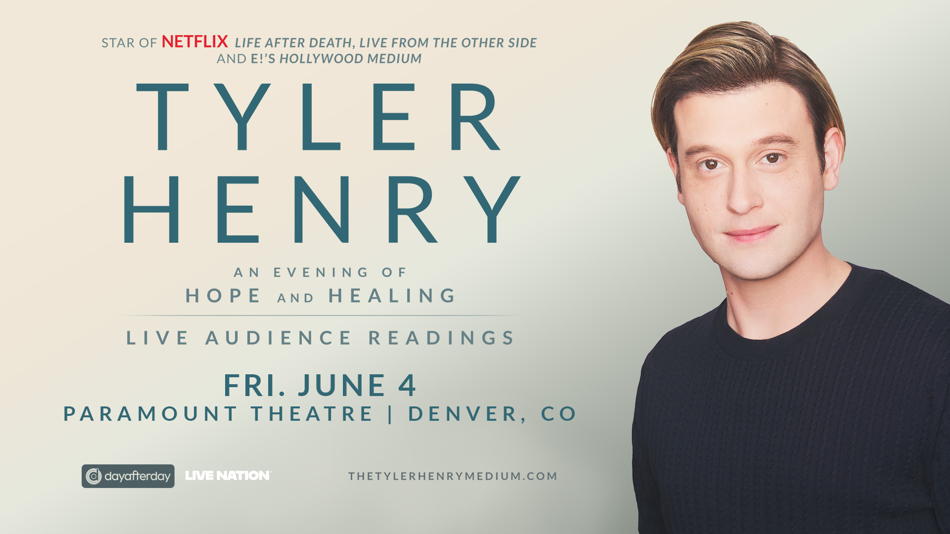 Tyler Henry  An Evening of Hope and Healing