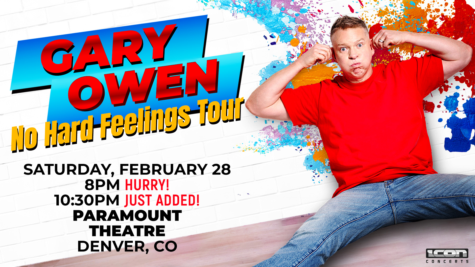 Gary Owen: No Hard Feelings Tour