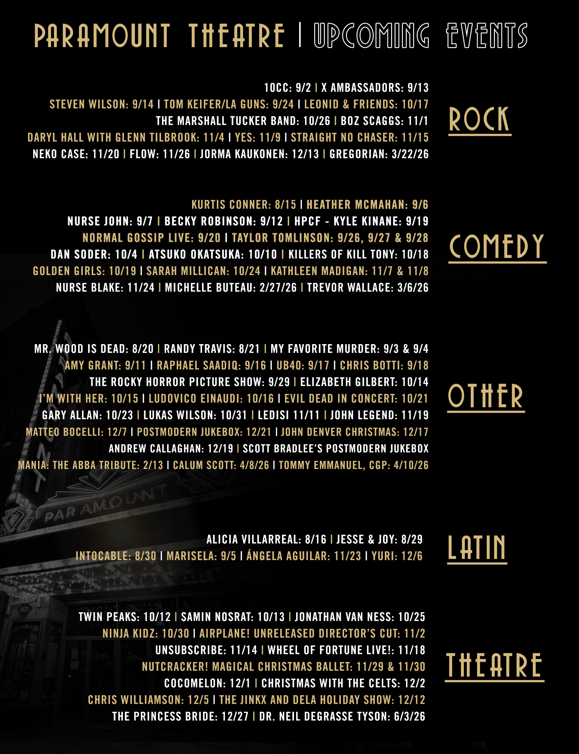 Upcoming Events