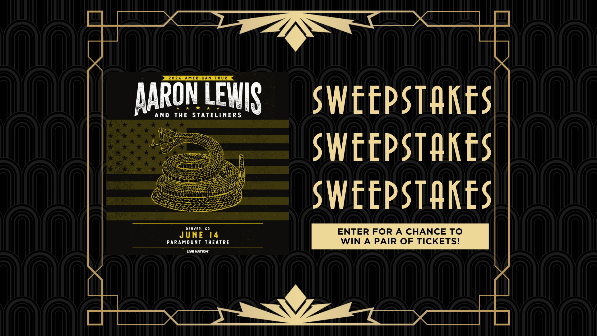 Aaron Lewis Sweepstakes